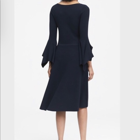 Banana Republic Navy Handkerchief Sleeve Dress - Picture 2 of 10